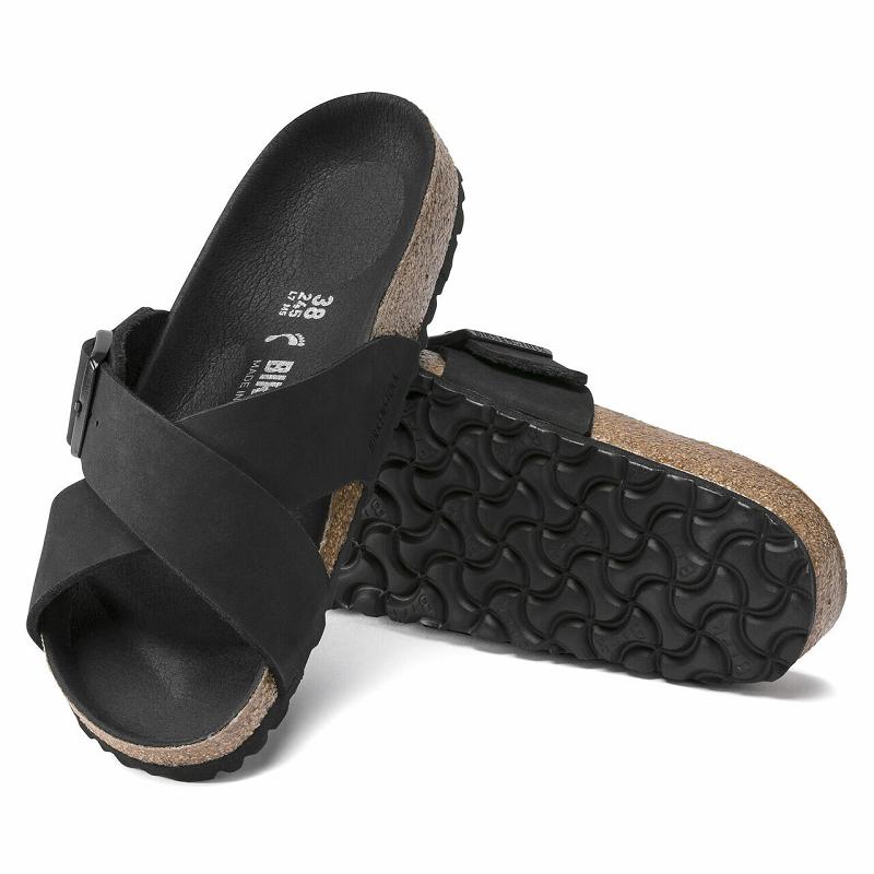 Birkenstock Siena Nubuck Sandaler Dame Sort | DK 357ZUT